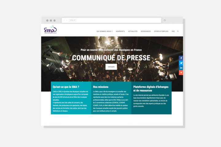 SMA – Syndicat des Musiques Actuelles SMA – Syndicat des Musiques Actuelles