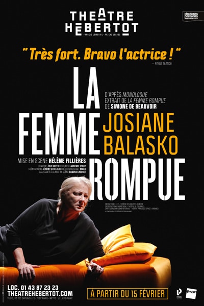 La Femme Rompue, avec Josiane Balasko