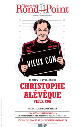 Christophe Alévêque au Théâtre du Rond-Point avec Vieux Con